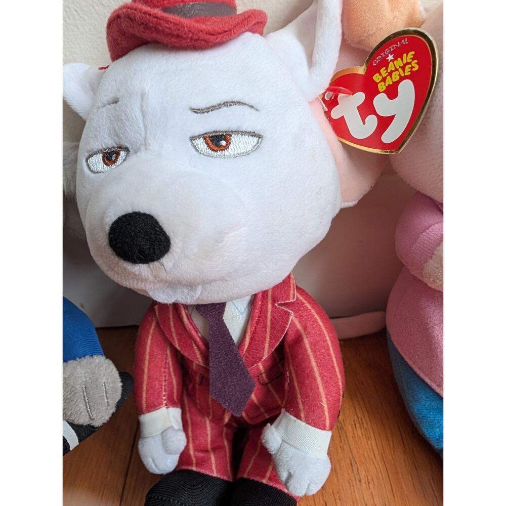 Sing/Sing 2 Next Stage Plush Trio Set Buster Mike Rosita Ty Beanies - Picture 3 of 5